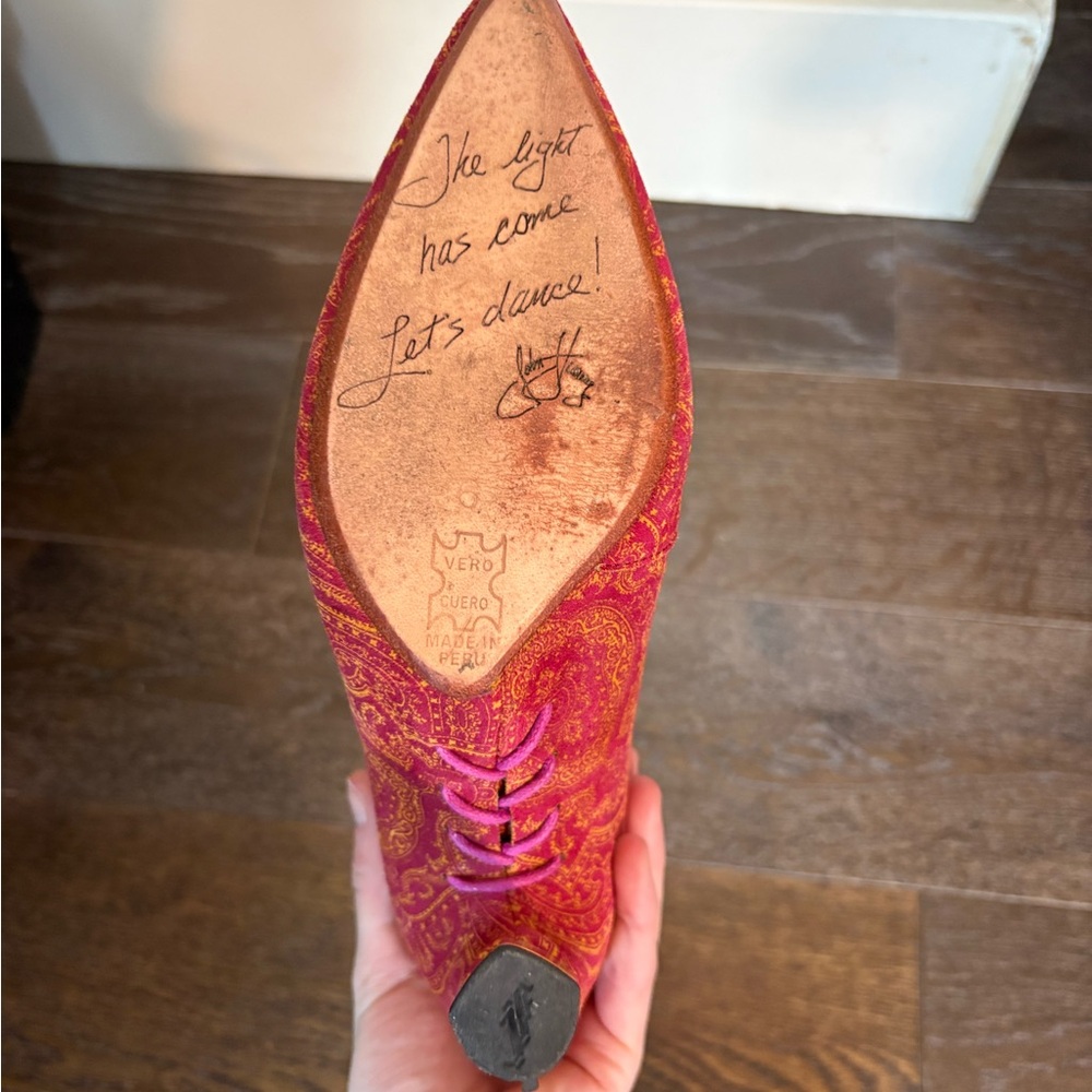 John Fluevog Paisley Lace-Up Ankle Boots - Picture 5 of 14